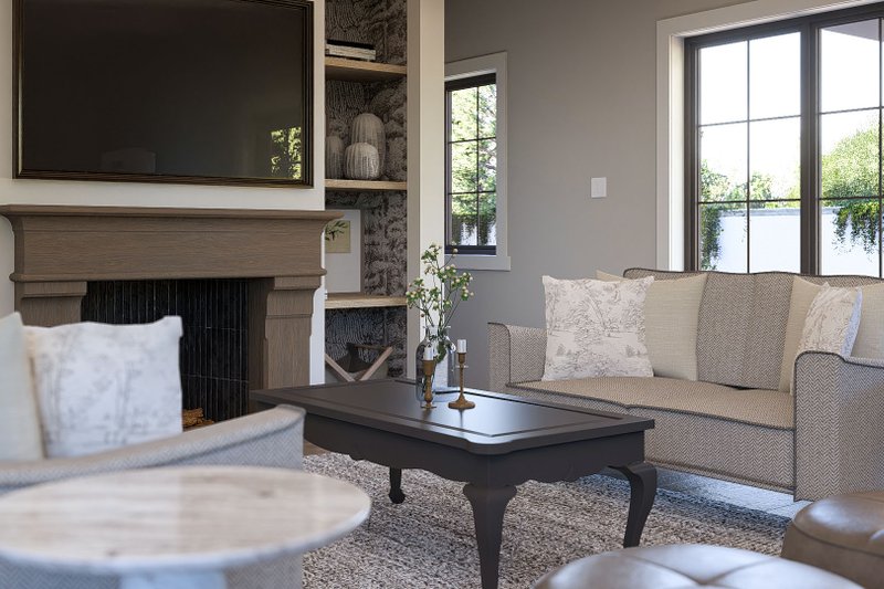 House Plan Design - Interior - Family Room 1 for Cottage House Plan #455-649 - 3 bed, 2.5 bath