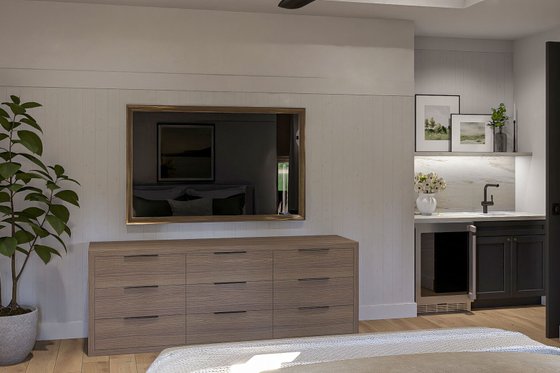 Interior - Master Bedroom 1 for Barndominium House Plan #455-381 - 2 bed, 2.5 bath