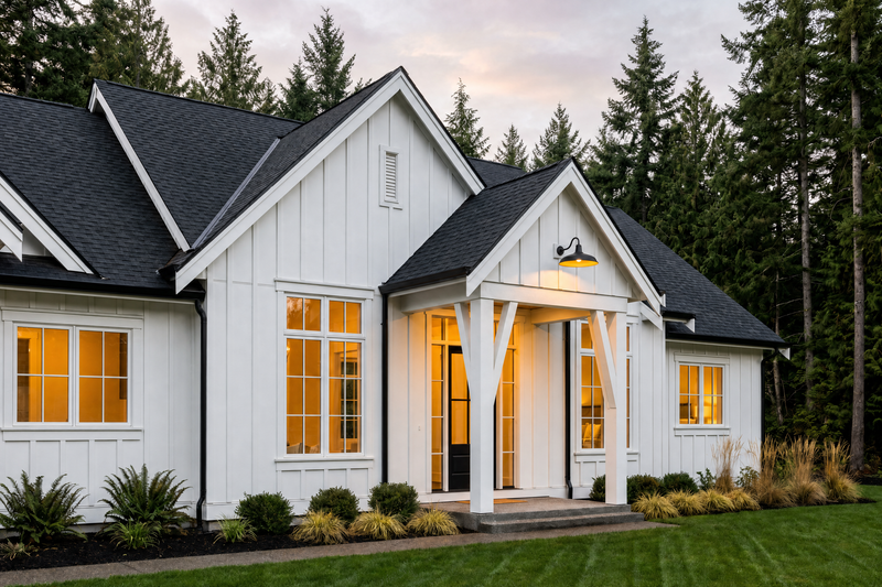 House Blueprint - Exterior - Front Elevation 4 for Farmhouse House Plan #1114-122 - 3 bed, 2.5 bath