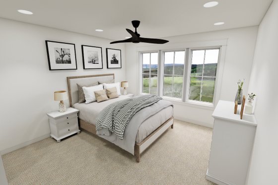 Interior - Bedroom 2 for Craftsman House Plan #51-1267 - 4 bed, 3.5 bath