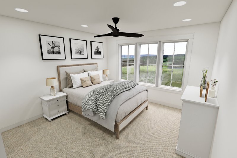 Dream House Plan - Interior - Bedroom 2 for Craftsman House Plan #51-1267 - 4 bed, 3.5 bath