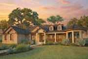 Country Style House Plan - 4 Beds 2.5 Baths 2184 Sq/Ft Plan #80-119 Exterior 
