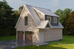 Exterior - Front Elevation 3 for Cottage House Plan #1060-133 - 2 bed, 1.5 bath