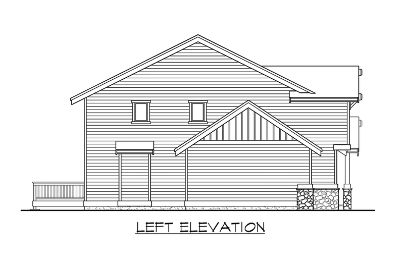 Dream House Plan - Exterior - Other Elevation 1 for Craftsman House Plan #132-106 - 2 bed, 2.5 bath