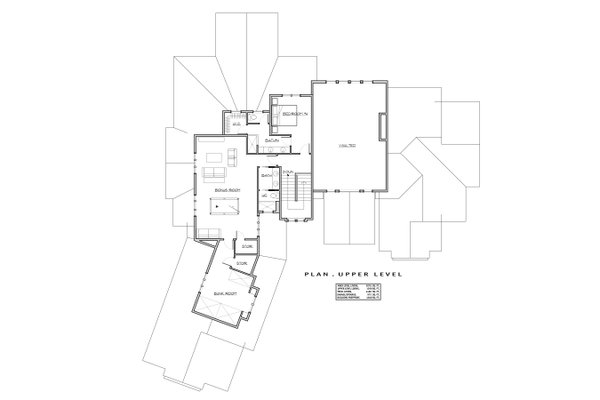 House Blueprint - Craftsman Floor Plan - Upper Floor Plan #892-46
