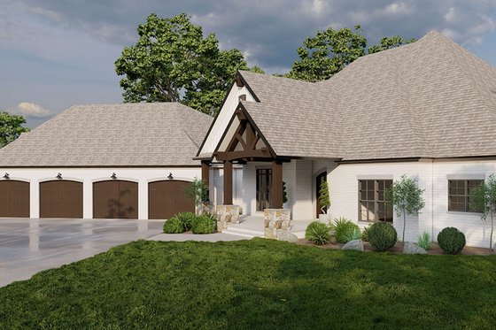 Exterior - Front Elevation 3 for Craftsman House Plan #923-290 - 3 bed, 4.5 bath