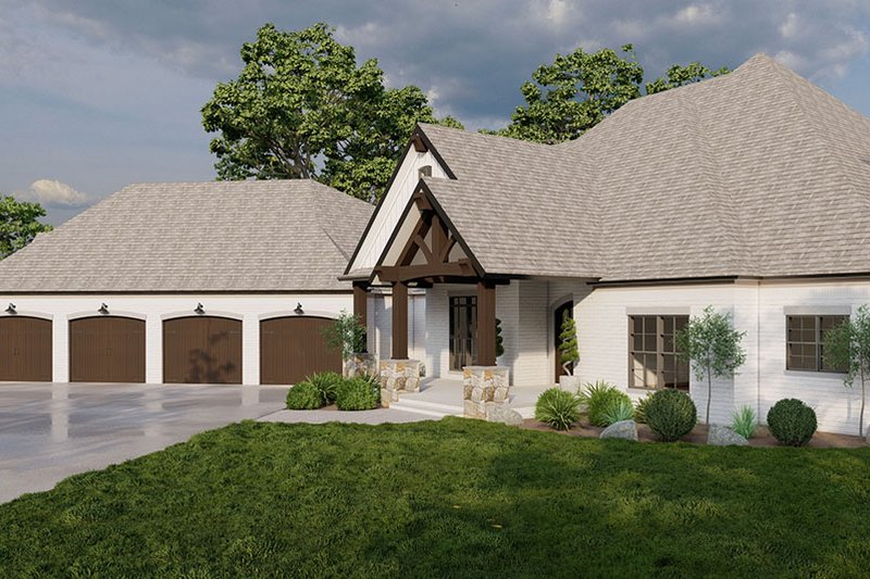 Architectural House Design - Exterior - Front Elevation 3 for Craftsman House Plan #923-290 - 3 bed, 4.5 bath