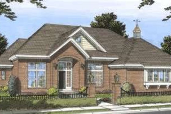 Exterior - Front Elevation for Traditional House Plan #20-1826 - 3 bed, 3 bath