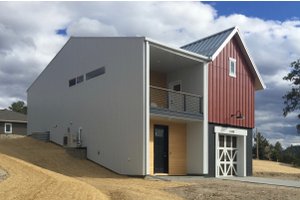 Exterior - Front Elevation 3 for Farmhouse House Plan #933-10 - 2 bed, 2 bath