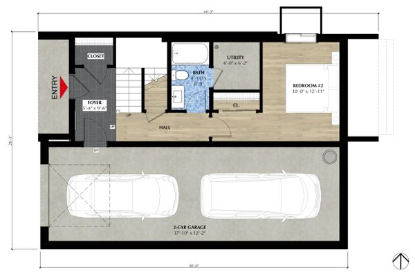 Farmhouse Floor Plan - Lower Floor Plan #933-10