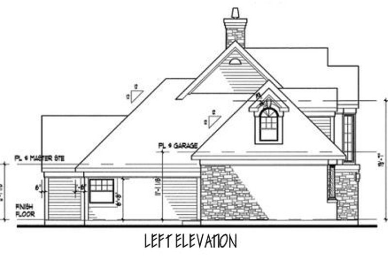 Architectural House Design - Exterior - Other Elevation for Country House Plan #120-148 - 3 bed, 3 bath