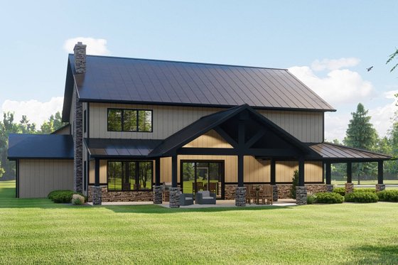 Exterior - Other Elevation 1 for Barndominium House Plan #1064-264 - 3 bed, 3 bath