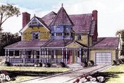 Victorian Style House Plan - 4 Beds 2.5 Baths 2205 Sq/Ft Plan #315-105 