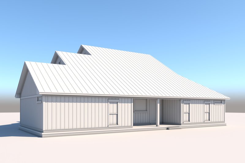 Architectural House Design - Exterior - Rear Elevation 1 for Farmhouse House Plan #430-304 - 4 bed, 3.5 bath