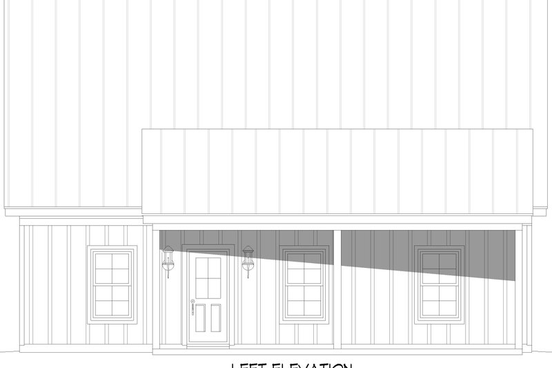 Dream House Plan - Exterior - Other Elevation for Farmhouse House Plan #932-1117 - 1 bed, 1 bath