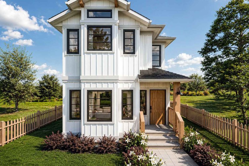 Home Plan - Exterior - Front Elevation 2 for Farmhouse House Plan #1101-72 - 3 bed, 2.5 bath