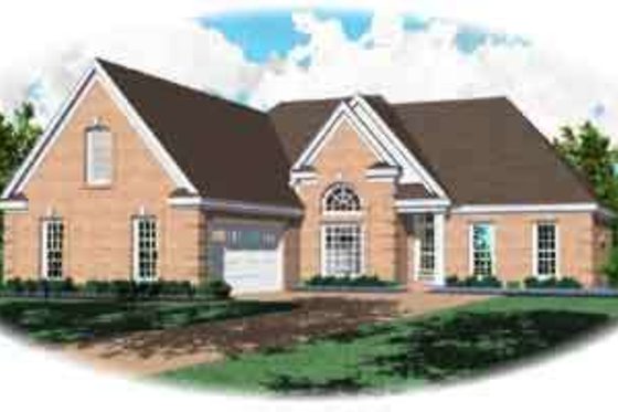 Exterior - Front Elevation for Traditional House Plan #81-517 - 3 bed, 2 bath
