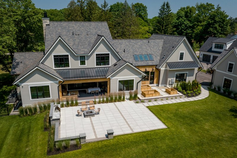 House Blueprint - Exterior - Rear Elevation for Farmhouse House Plan #928-340 - 4 bed, 3.5 bath