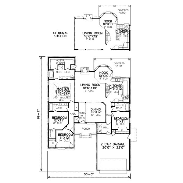 Traditional Floor Plan - Main Floor Plan #65-319