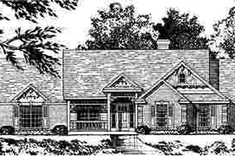House Design - Country Exterior - Front Elevation Plan #40-201