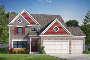 Traditional Exterior - Front Elevation Plan #20-2266