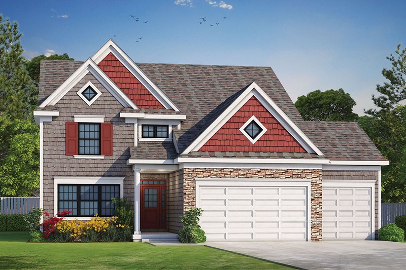 Dream House Plan - Traditional Exterior - Front Elevation Plan #20-2266