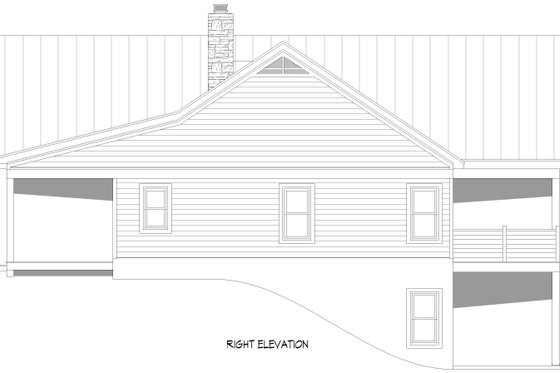 Exterior - Other Elevation for Country House Plan #932-1122 - 2 bed, 2 bath