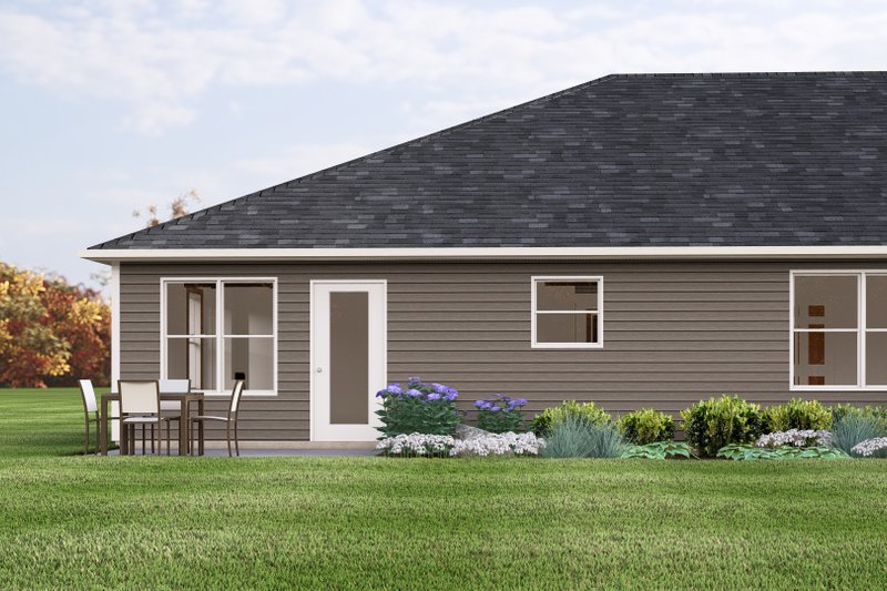 Home Plan - Exterior - Rear Elevation for Craftsman House Plan #1064-327 - 2 bed, 2 bath