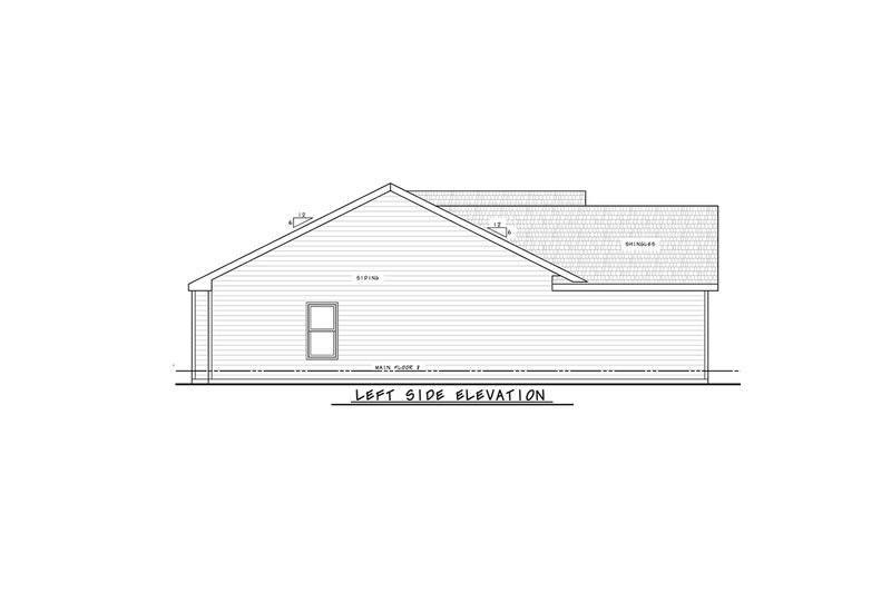 House Blueprint - Exterior - Other Elevation 1 for Modern House Plan #20-2616 - 2 bed, 2 bath