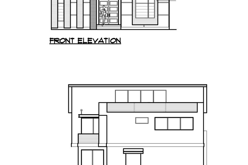 Architectural House Design - Exterior - Other Elevation 1 for Modern House Plan #1066-67 - 4 bed, 3.5 bath