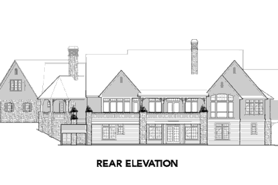 Exterior - Other Elevation 1 for European House Plan #48-362 - 5 bed, 5.5 bath