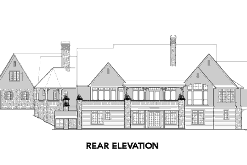 Home Plan - Exterior - Other Elevation 1 for European House Plan #48-362 - 5 bed, 5.5 bath
