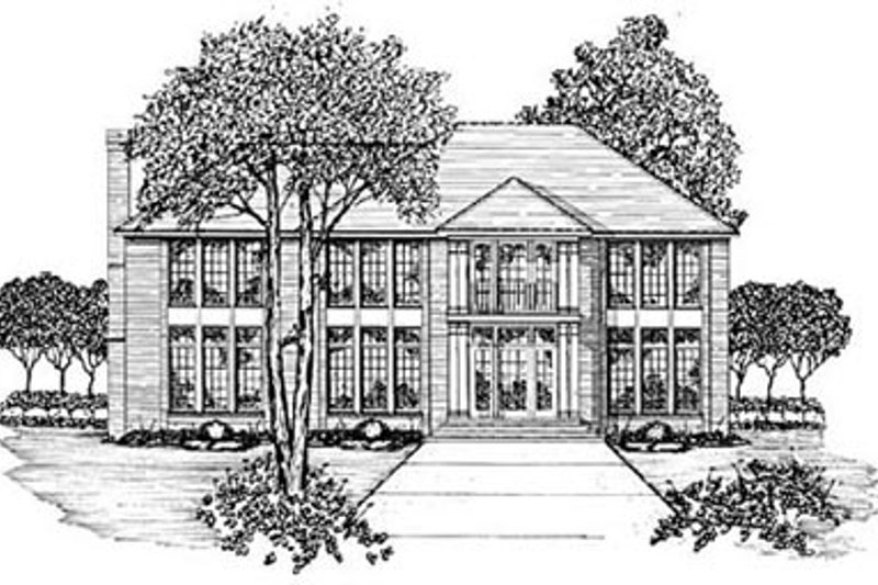 Traditional Style House Plan - 4 Beds 3.5 Baths 3492 Sq/Ft Plan #36-237