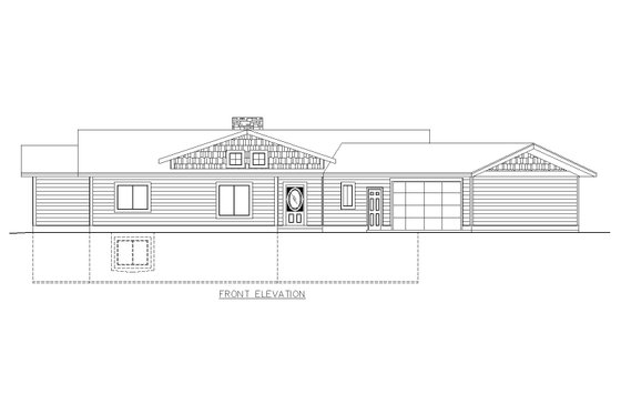 Exterior - Front Elevation 3 for Craftsman House Plan #117-960 - 3 bed, 4 bath