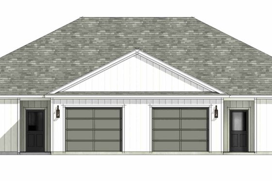 Exterior - Front Elevation 7 for Farmhouse House Plan #1096-132 - 2 bed, 2 bath