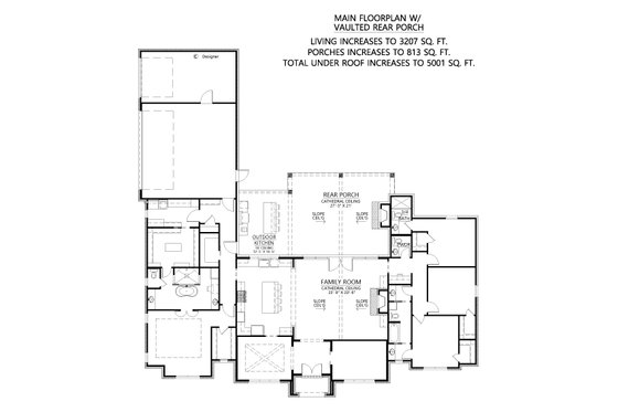 Floor Plan - Other Floor for Southern House Plan #1074-11 - 4 bed, 3 bath