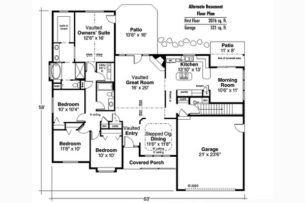 Architectural House Design - Traditional Floor Plan - Other Floor Plan #124-279