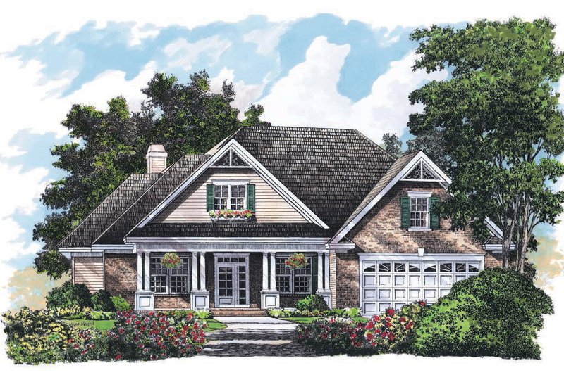 Country Style House Plan - 3 Beds 2 Baths 1921 Sq/Ft Plan #929-714