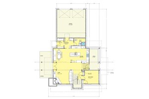 Floor Plan - Main Floor for Contemporary House Plan #573-2 - 3 bed, 3 bath