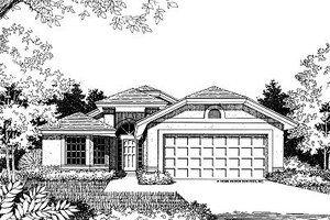Exterior - Other Elevation 1 for European House Plan #417-135 - 3 bed, 2 bath