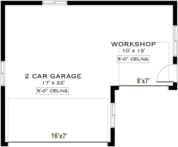 House Blueprint - Floor Plan - Main Floor for Country House Plan #1101-65, 0 bath