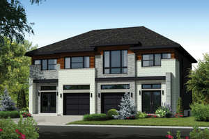 Contemporary Exterior - Front Elevation Plan #25-4396