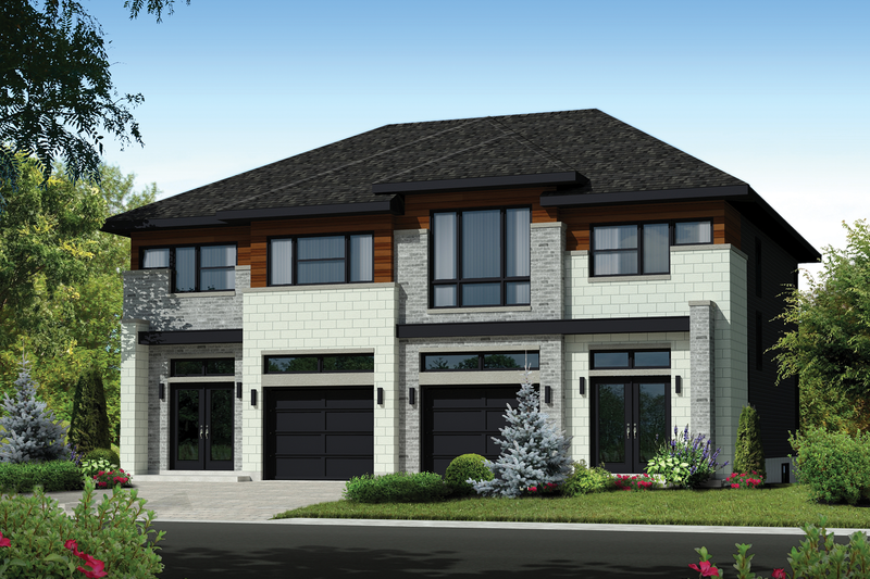 Architectural House Design - Contemporary Exterior - Front Elevation Plan #25-4396
