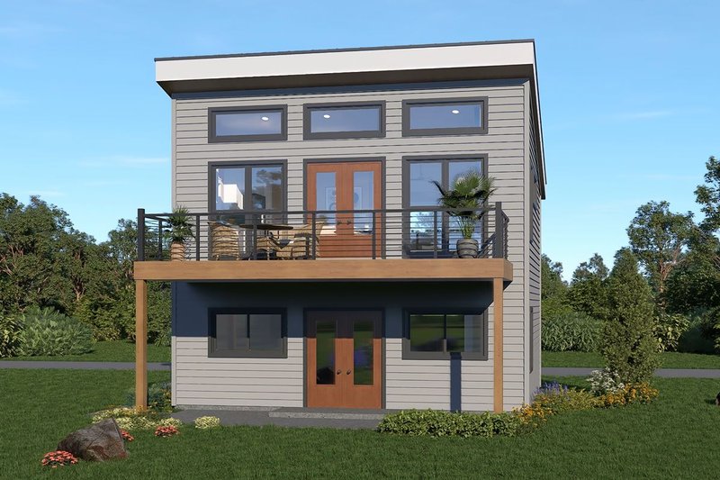 Home Plan - Exterior - Front Elevation 4 for Southern House Plan #932-1309 - 1 bed, 1 bath