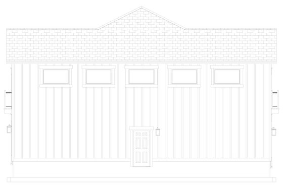 Exterior - Other Elevation 2 for Farmhouse House Plan #1060-123 - 1 bed, 2 bath
