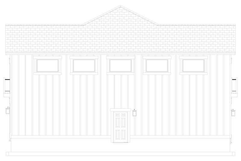 Architectural House Design - Exterior - Other Elevation 2 for Farmhouse House Plan #1060-123 - 1 bed, 2 bath
