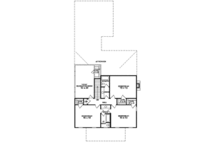 Floor Plan - Upper Floor for Bungalow House Plan #81-955 - 4 bed, 4 bath