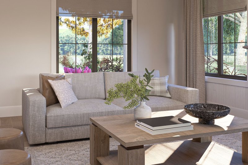 House Design - Interior - Family Room for Farmhouse House Plan #455-359 - 4 bed, 3.5 bath