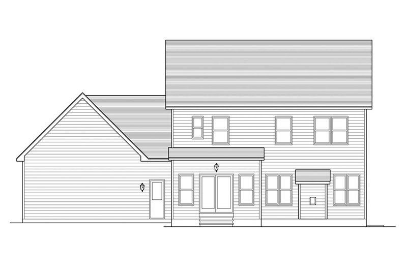 Dream House Plan - Exterior - Rear Elevation for Traditional House Plan #1010-231 - 4 bed, 2.5 bath