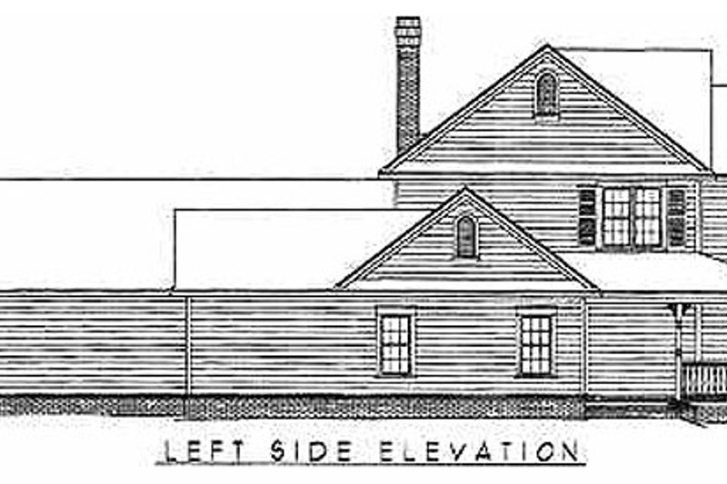Architectural House Design - Exterior - Other Elevation 1 for Country House Plan #11-121 - 4 bed, 2.5 bath